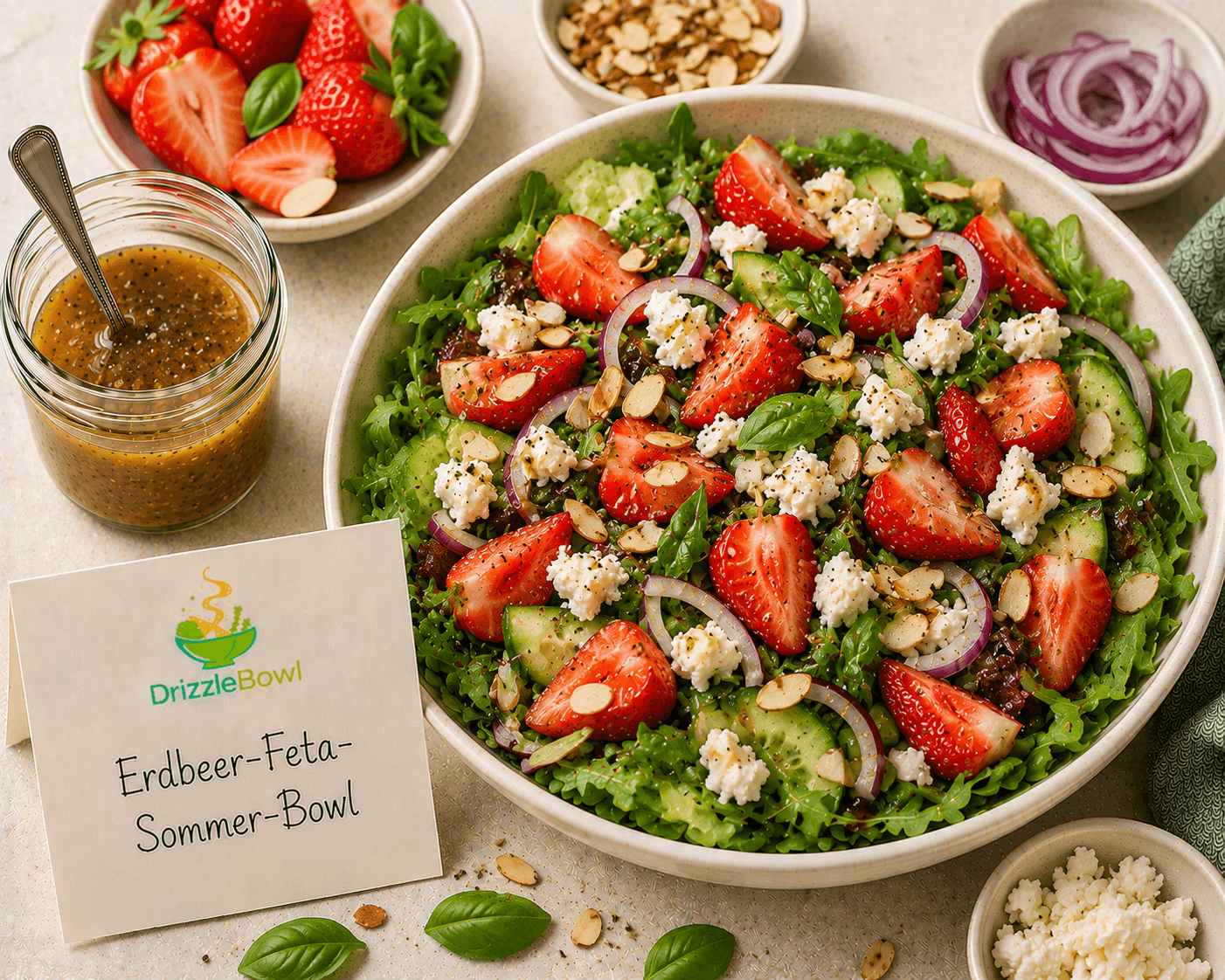 Erdbeer-Feta-Sommer-Bowl