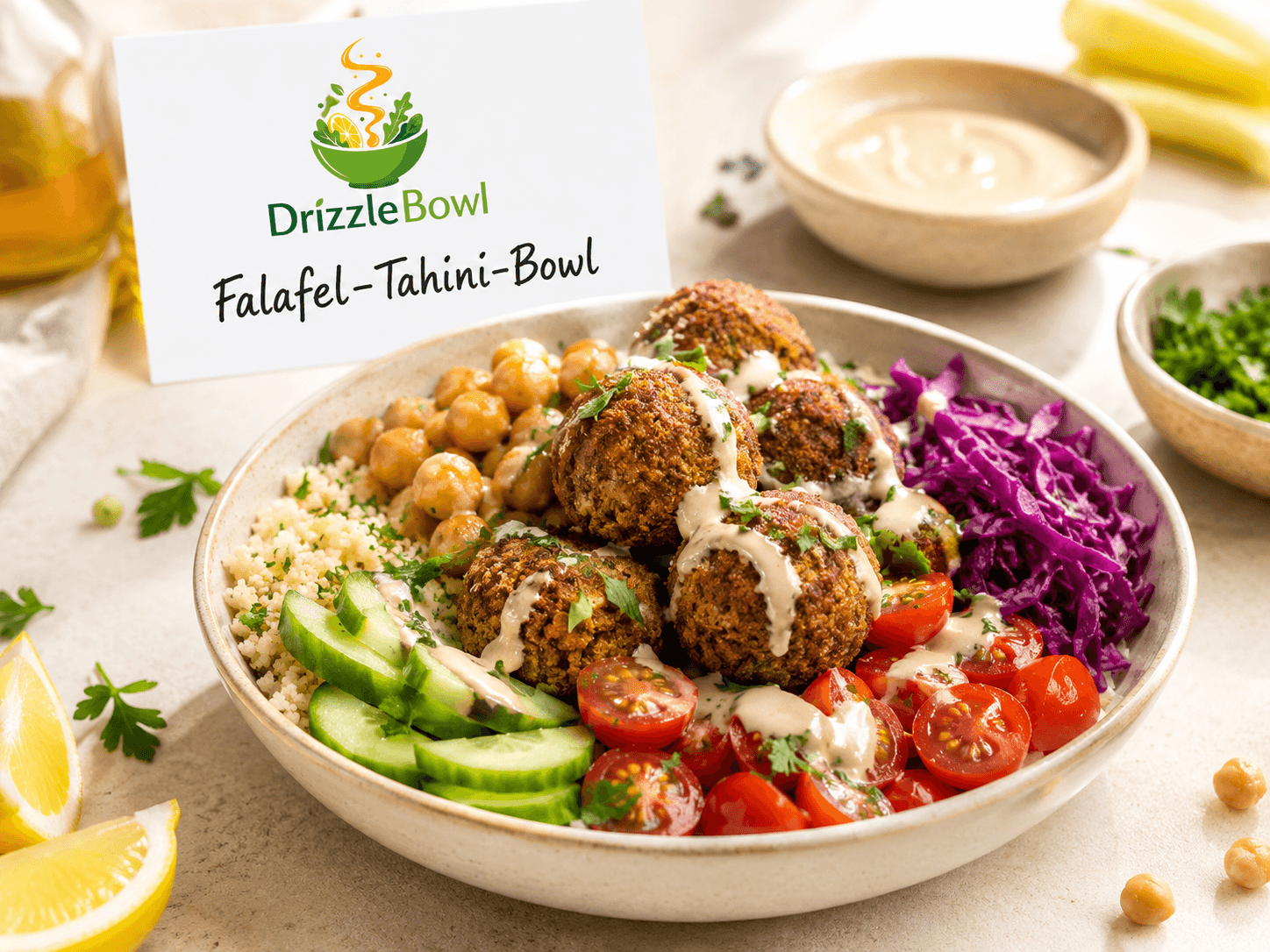 Falafel-Tahini-Bowl