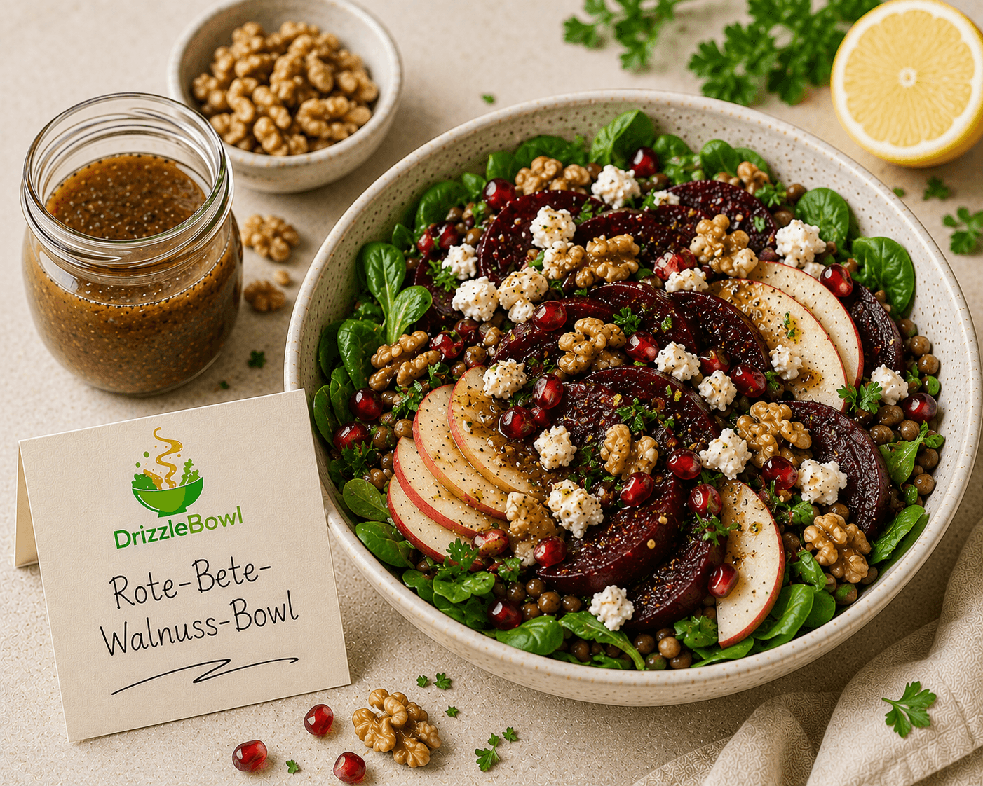 Rote-Bete-Walnuss-Bowl