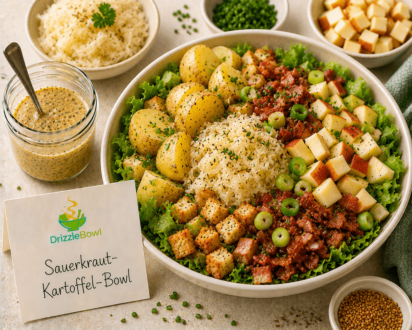 Sauerkraut-Kartoffel-Bowl