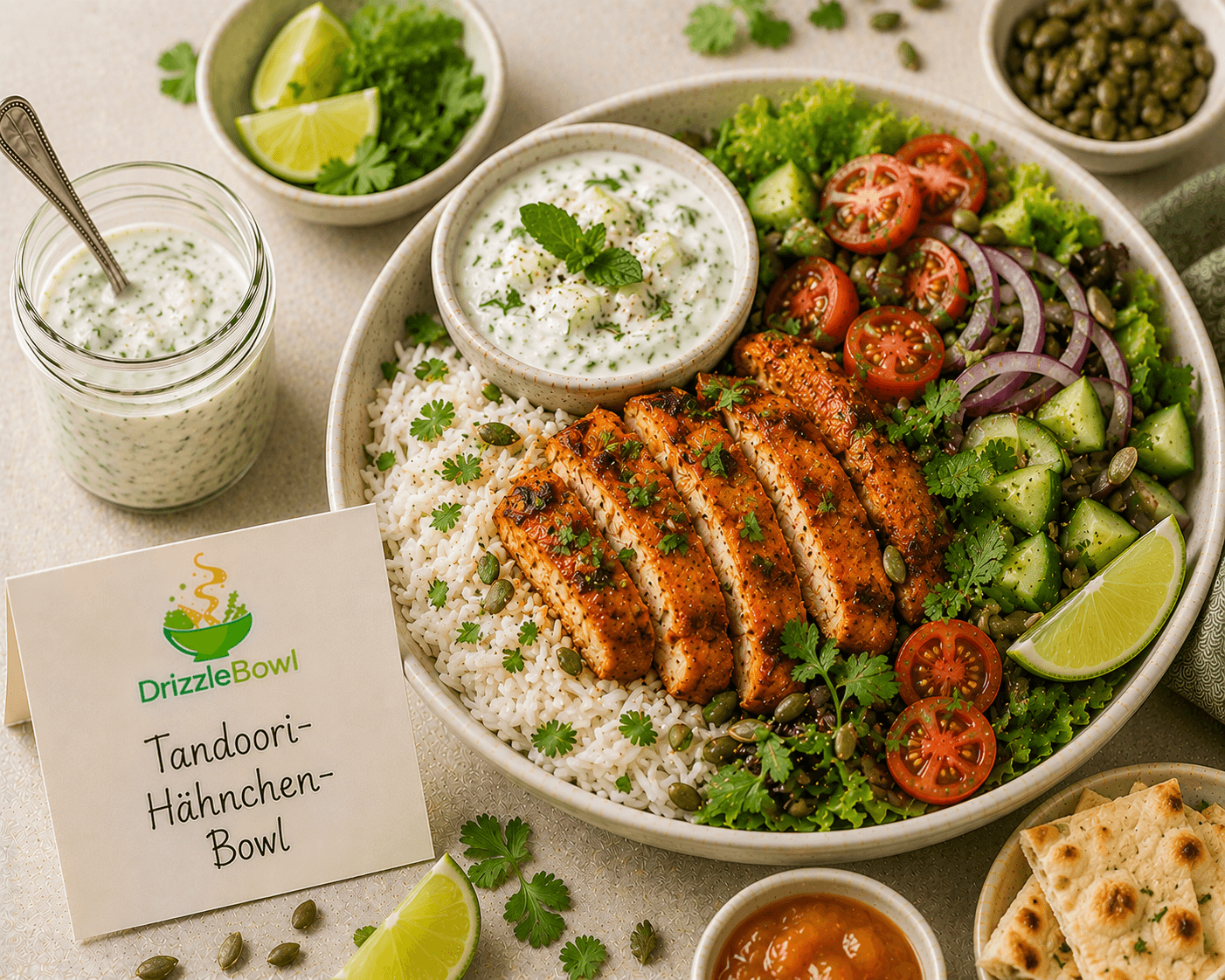 Tandoori-Hähnchen-Bowl