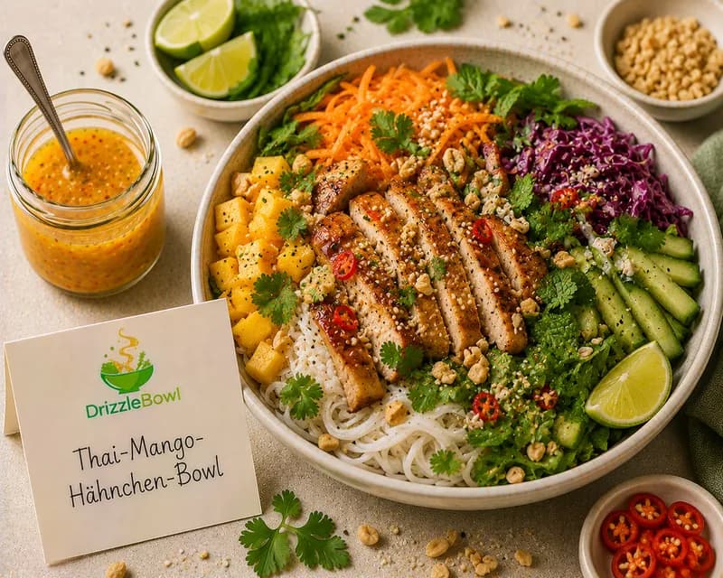 Thai-Mango-Hähnchen-Bowl