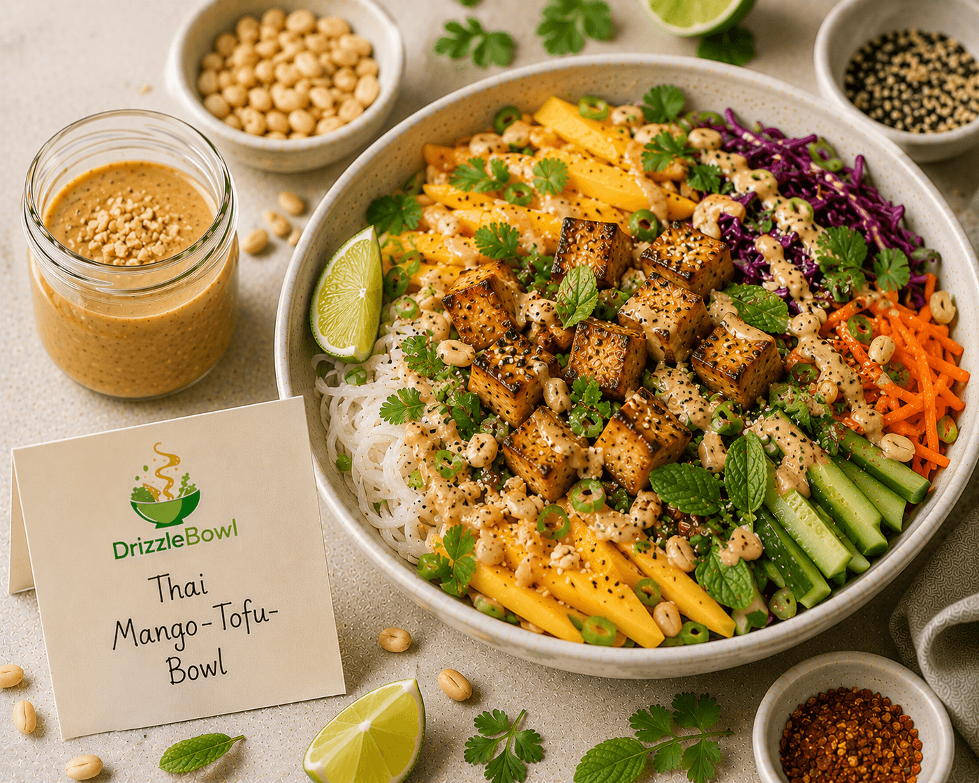 Thai Mango-Tofu-Bowl