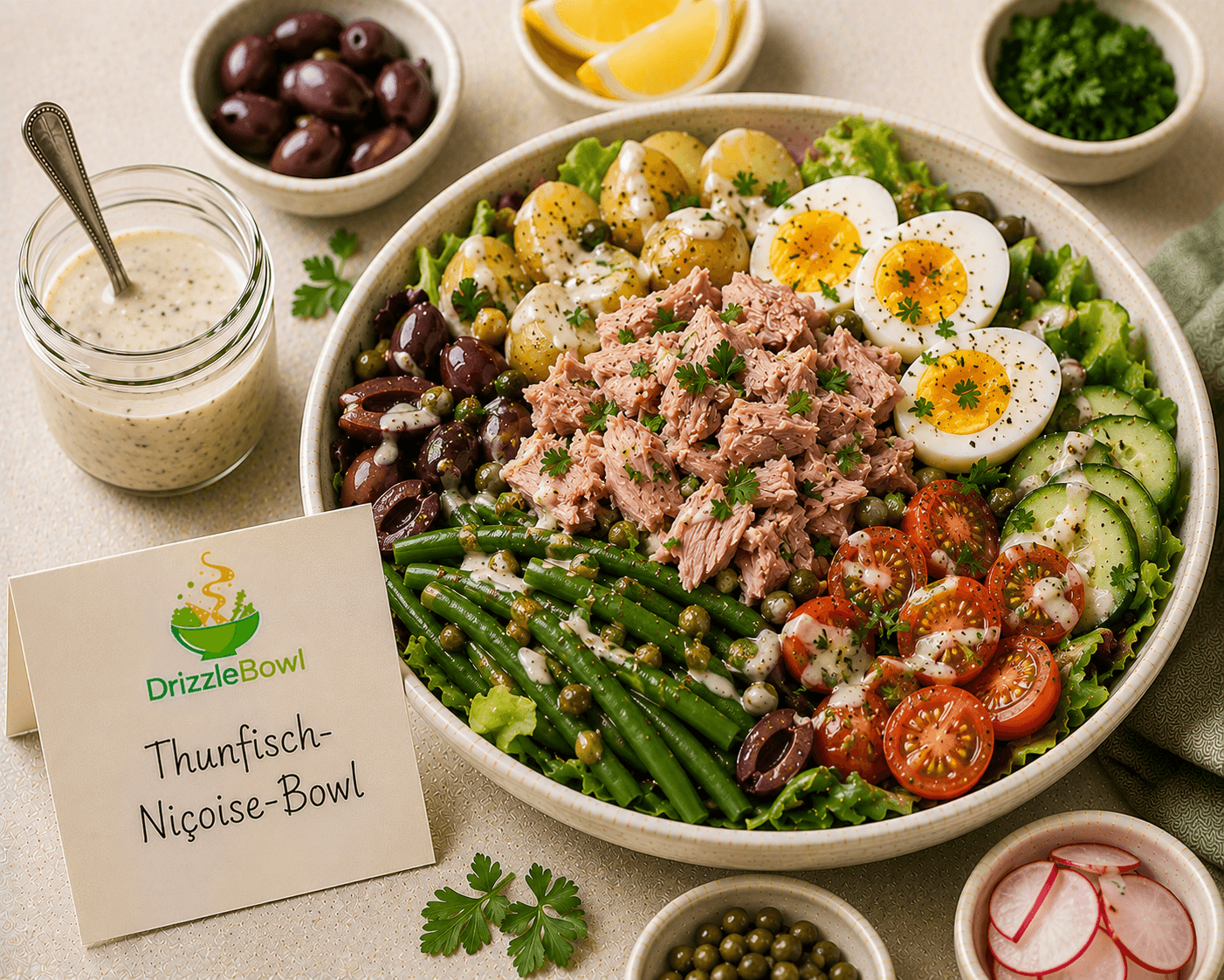 Thunfisch-Niçoise-Bowl