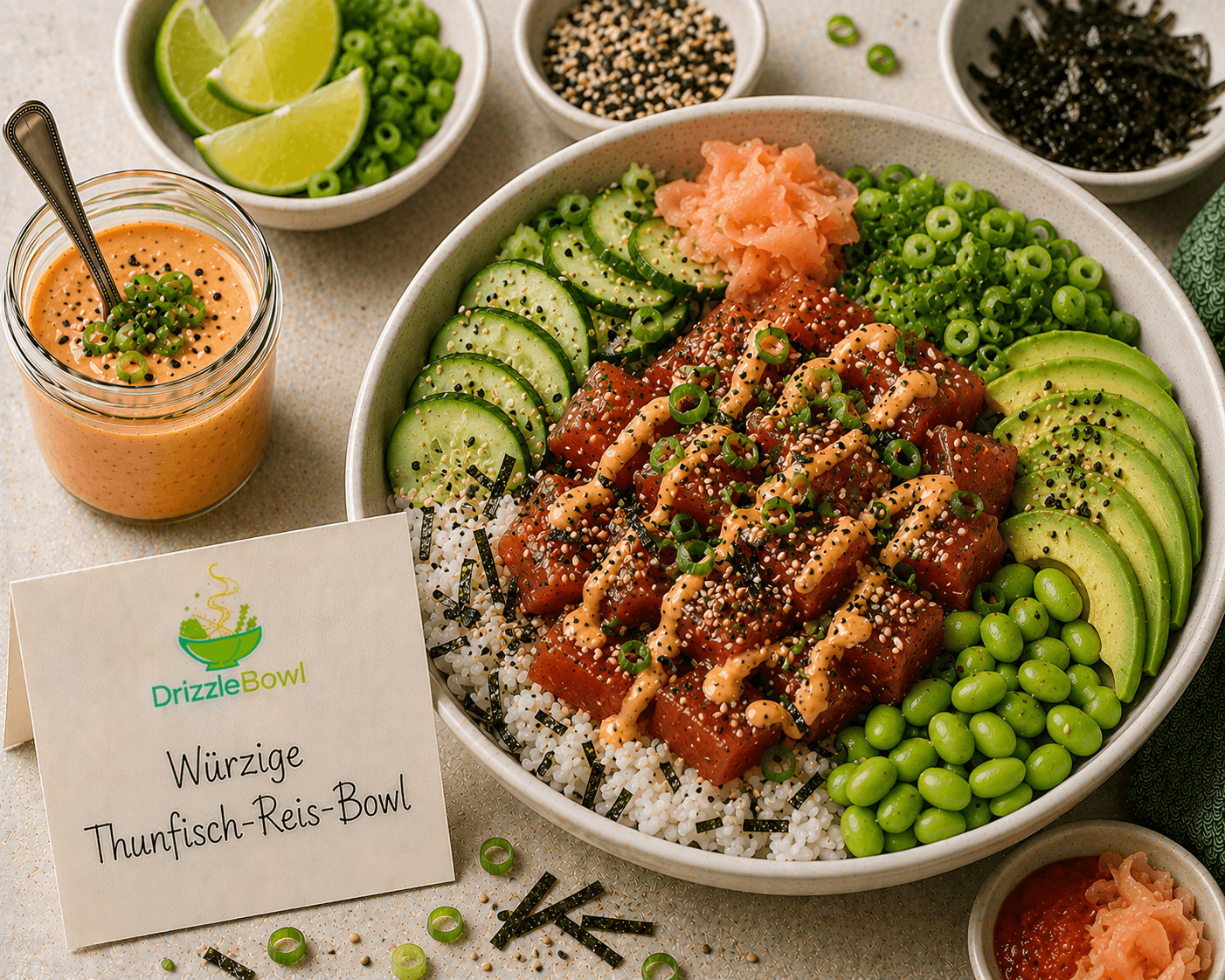 Würzige Thunfisch-Reis-Bowl