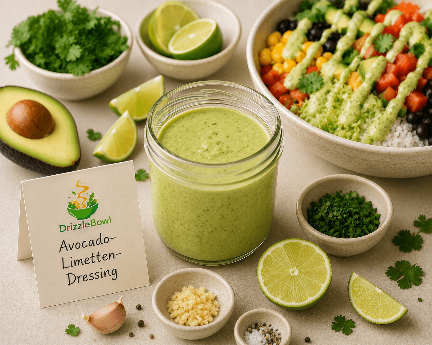 Avocado-Limetten-Dressing