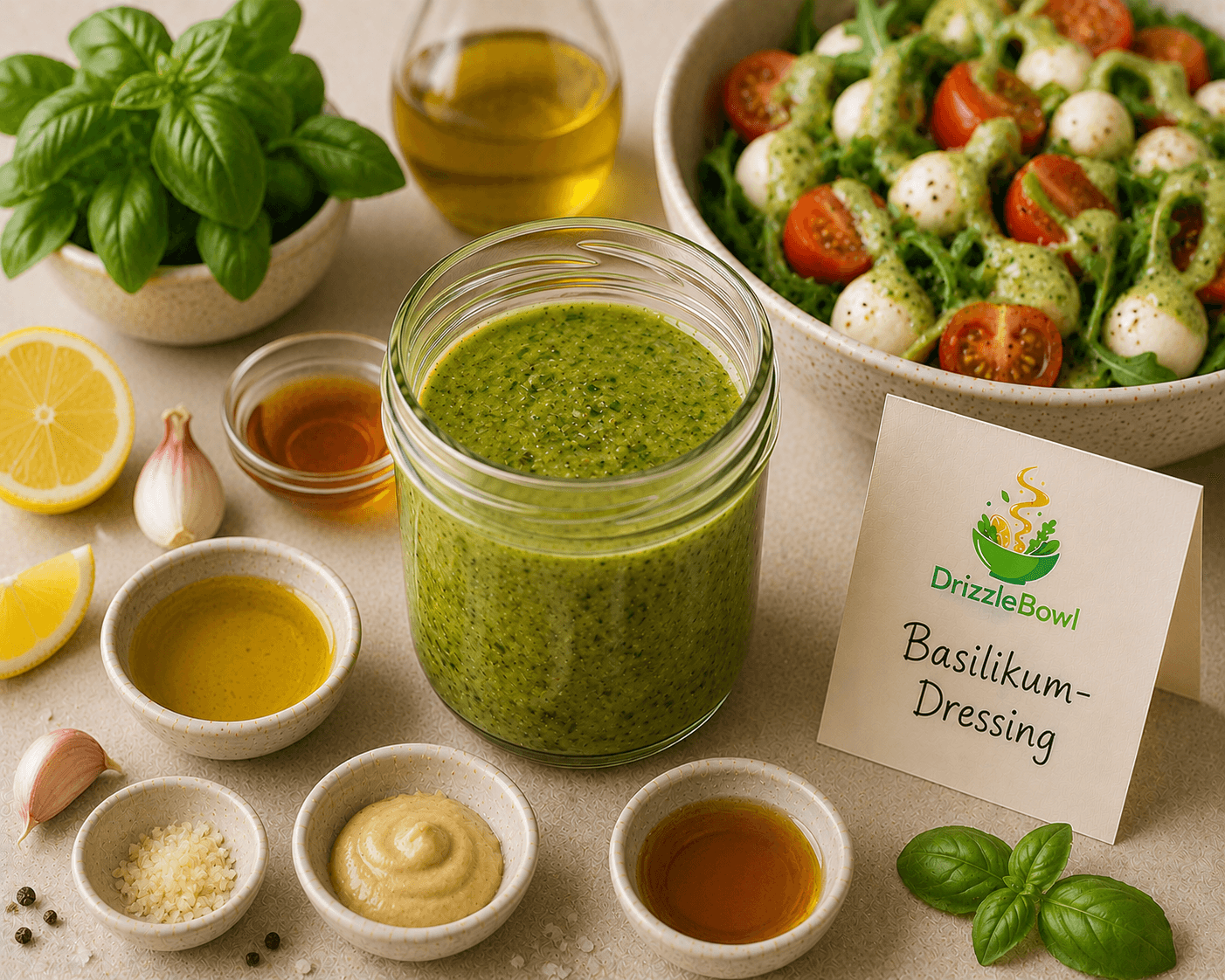 Basilikum-Dressing