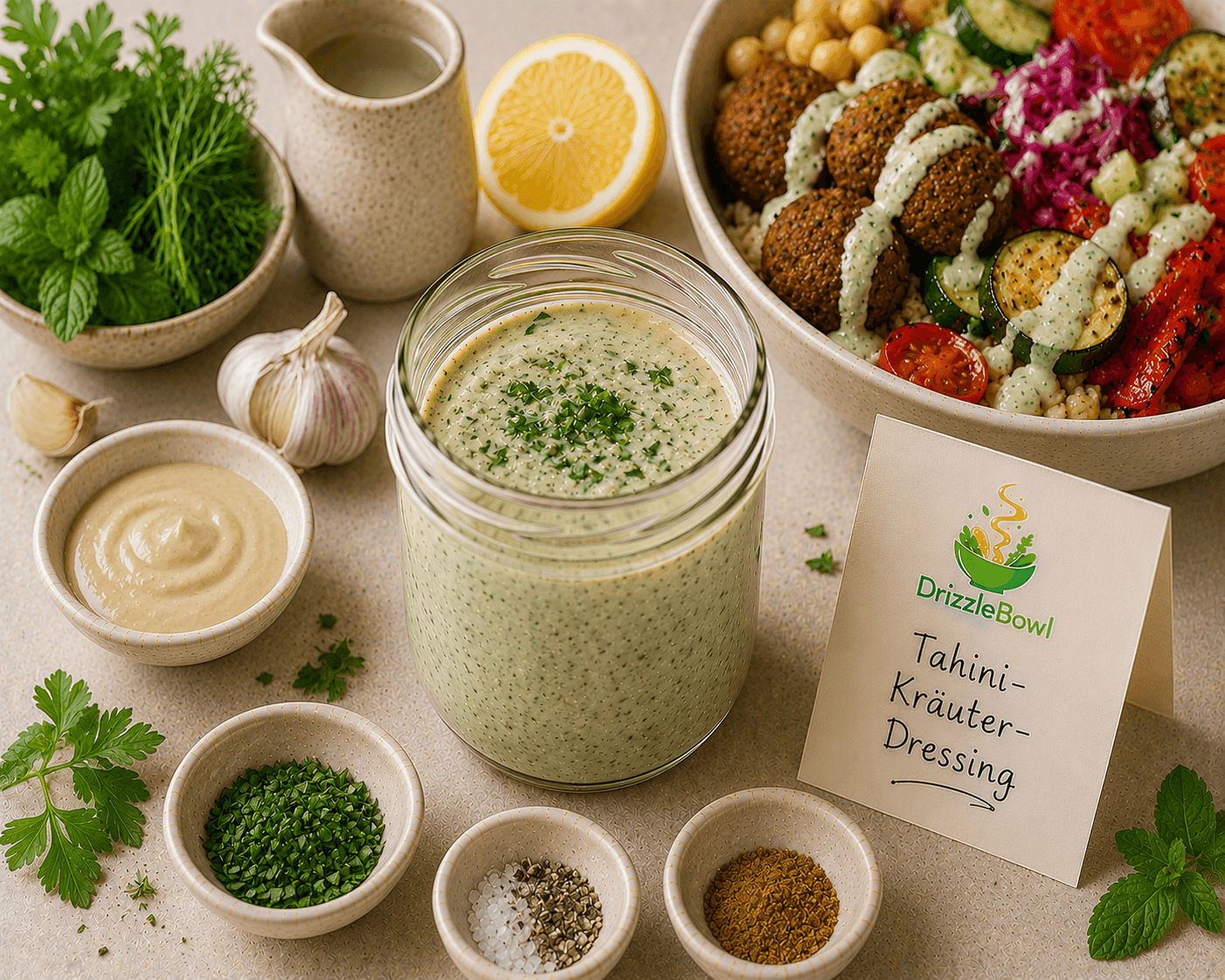 Tahini-Kräuter-Dressing