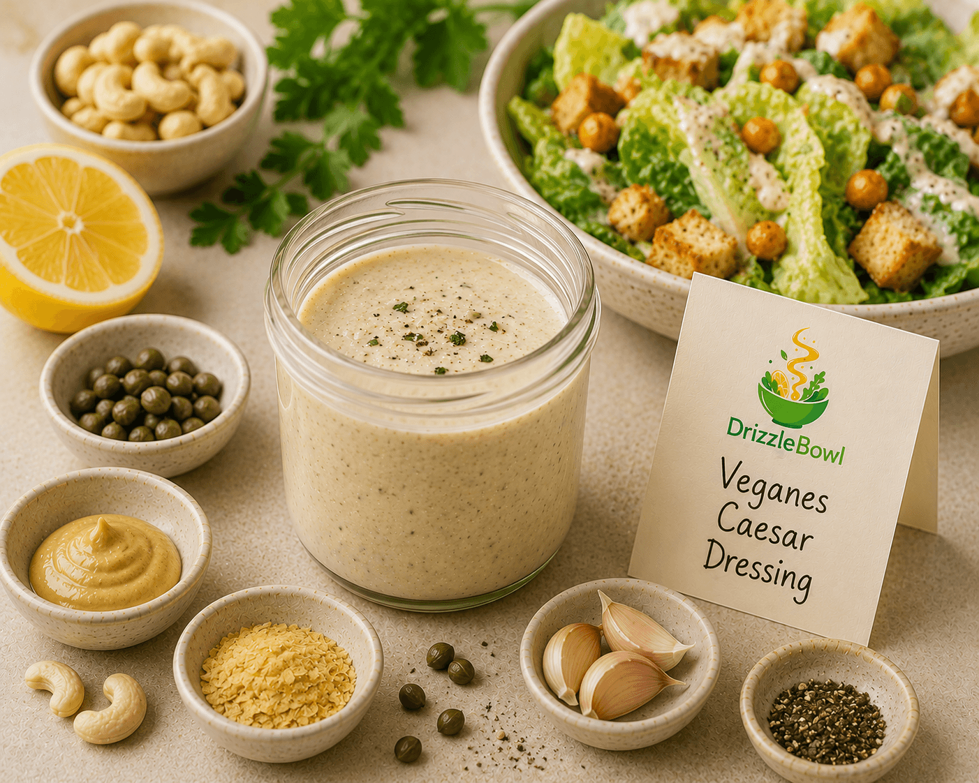 Veganes Caesar Dressing